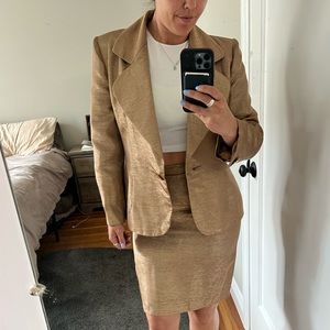 Vintage Authentic Givenchy Paris couture skirt suit set